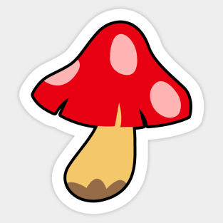 Retro Mushroom Sticker